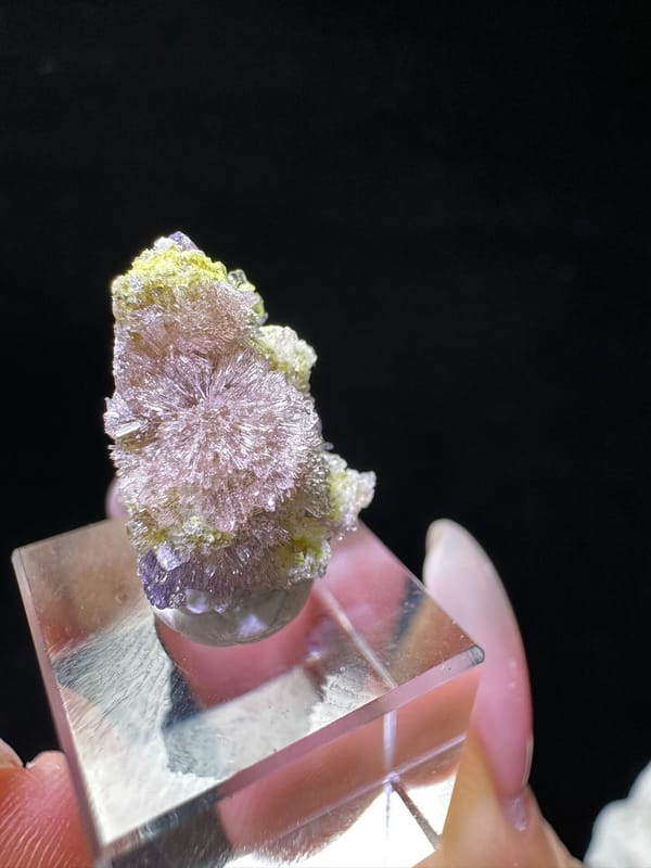 Creedite from Guizhou, China, individual mineral specimen view 3