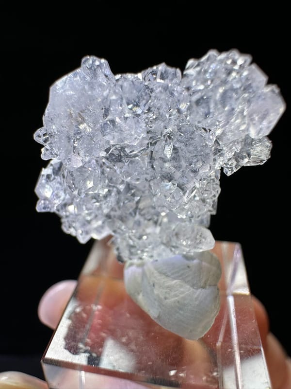 Apophyllite from India, individual mineral specimen view 2