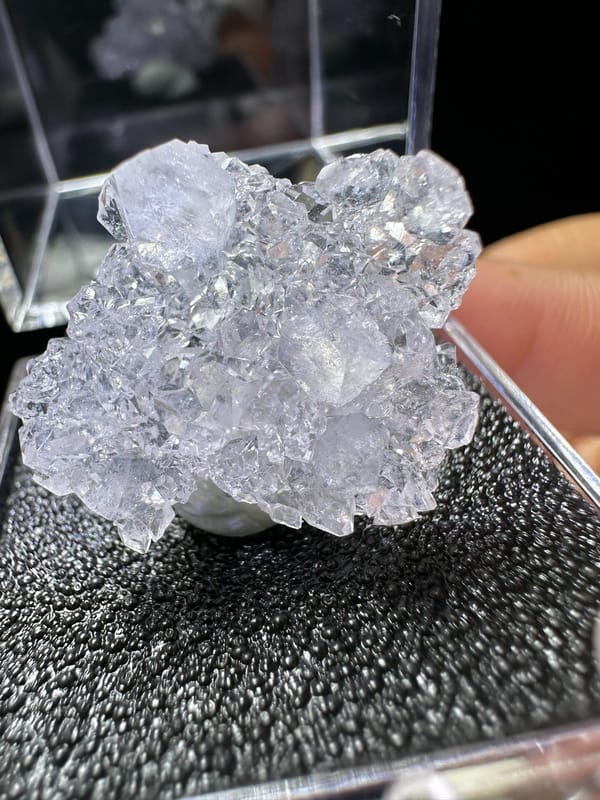 Apophyllite from India, individual mineral specimen view 4