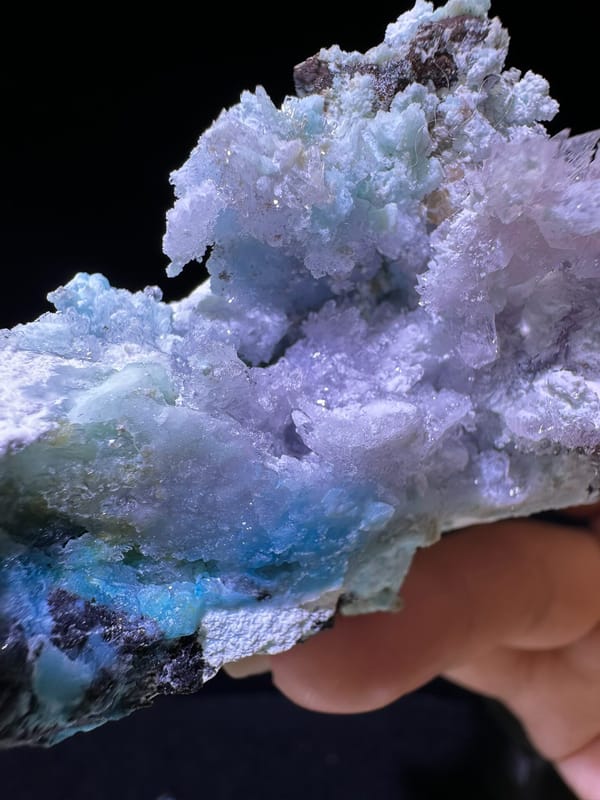 Creedite from Guizhou, China, individual mineral specimen view 3