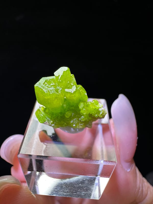 Pyromorphite from Guangxi, China, individual mineral specimen view 2