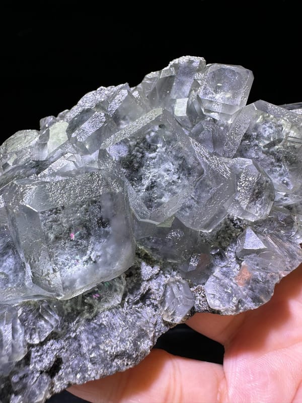 Fluorite from Xianghualing, Linwu Co., Hunan, China, individual mineral specimen view 1