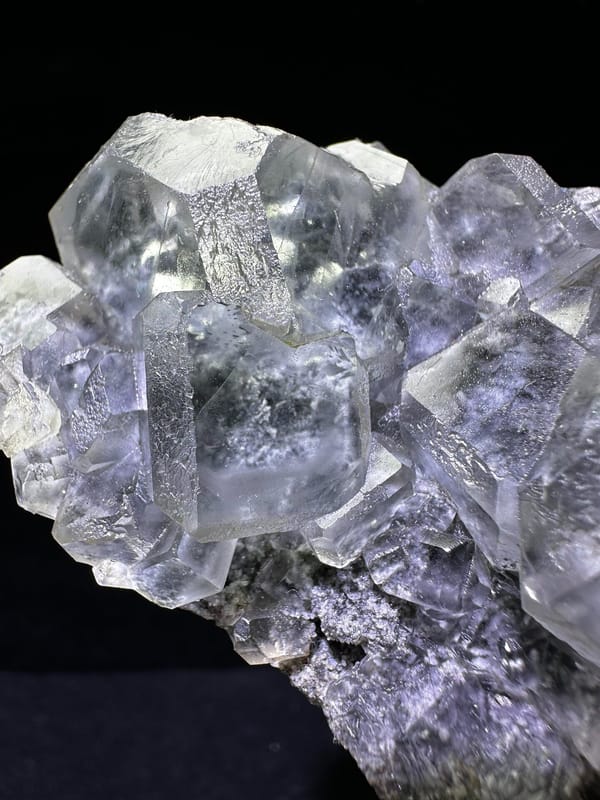 Fluorite from Xianghualing, Linwu Co., Hunan, China, individual mineral specimen view 3