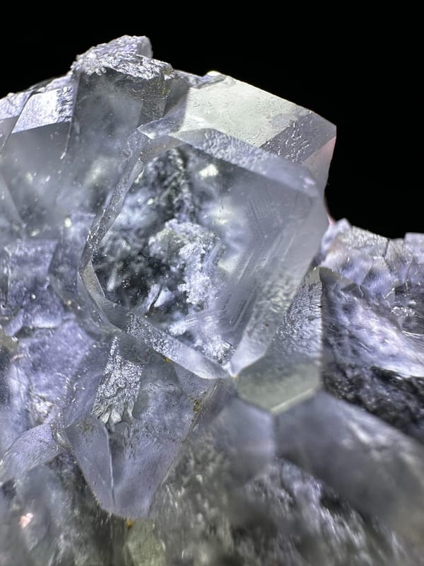 Fluorite from Xianghualing, Linwu Co., Hunan, China, individual mineral specimen view 5