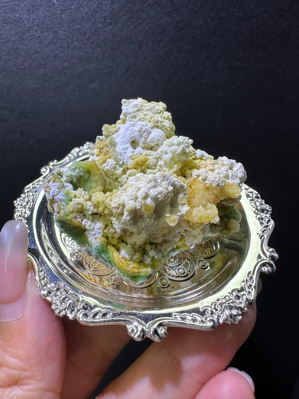 Creedite from Guizhou, China, individual mineral specimen view 1