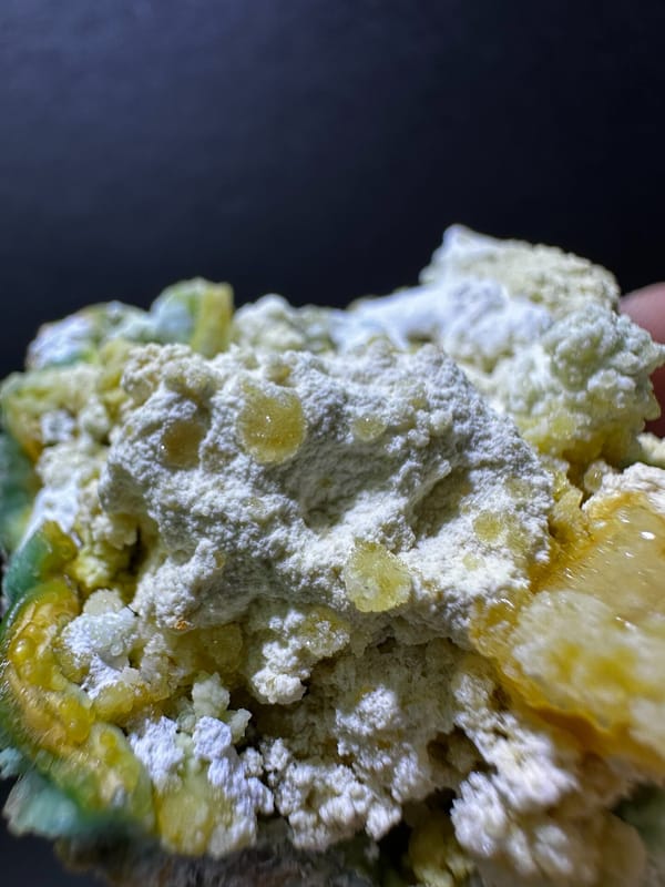 Creedite from Guizhou, China, individual mineral specimen view 3