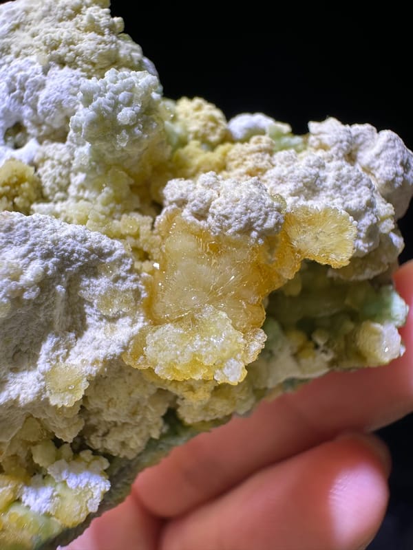 Creedite from Guizhou, China, individual mineral specimen view 4