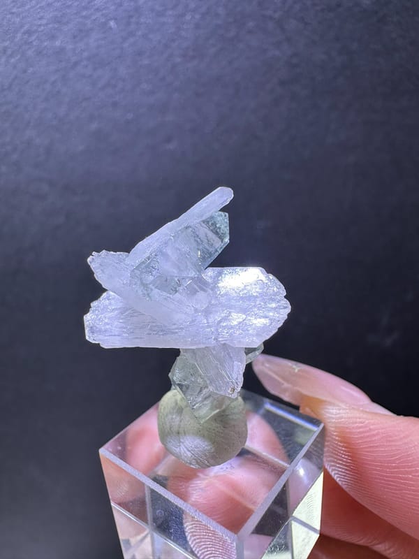 Apophyllite from India, individual mineral specimen view 3
