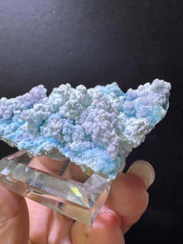 Creedite from Guizhou, China, individual mineral specimen view 3
