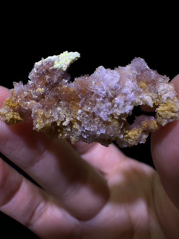 Creedite from Guizhou, China, individual mineral specimen view 2