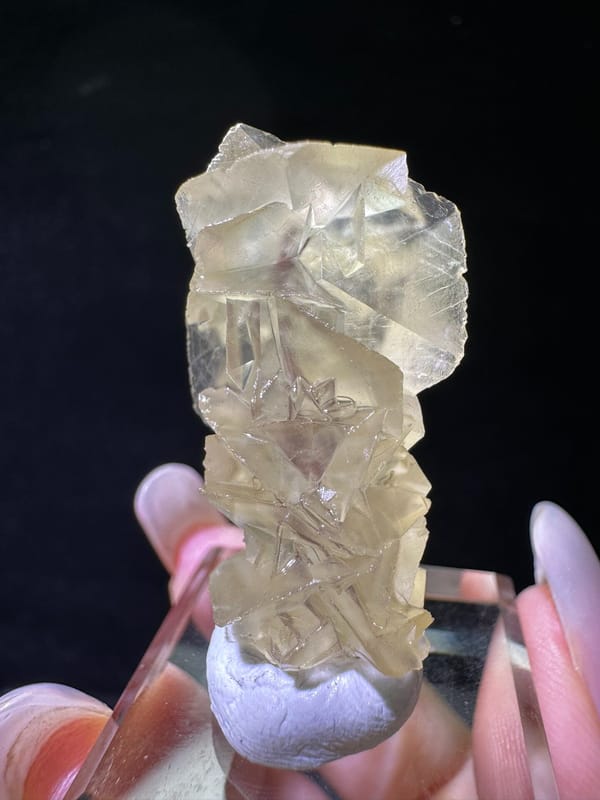 Calcite from Hubei, China, individual mineral specimen view 1