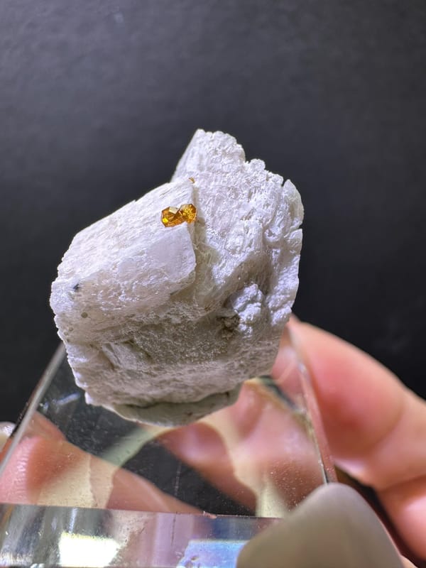 Spessartine garnet from Fujian, China, individual mineral specimen view 3
