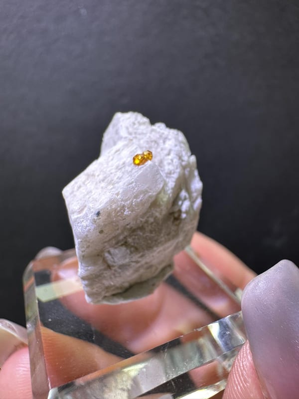 Spessartine garnet from Fujian, China, individual mineral specimen view 4