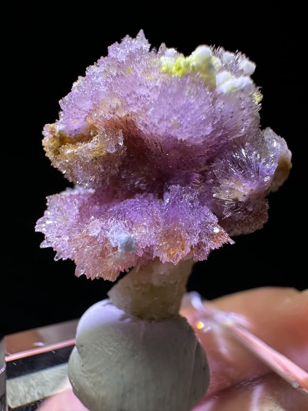 Creedite from Guizhou, China, individual mineral specimen view 3