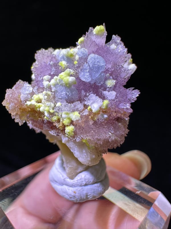 Creedite from Guizhou, China, individual mineral specimen view 4