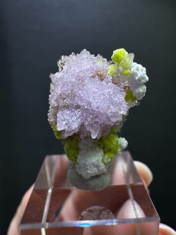 Creedite from Guizhou, China, individual mineral specimen view 2