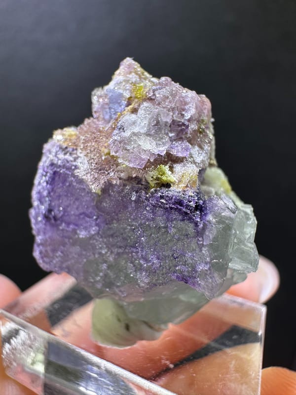 Creedite from Guizhou, China, individual mineral specimen view 2