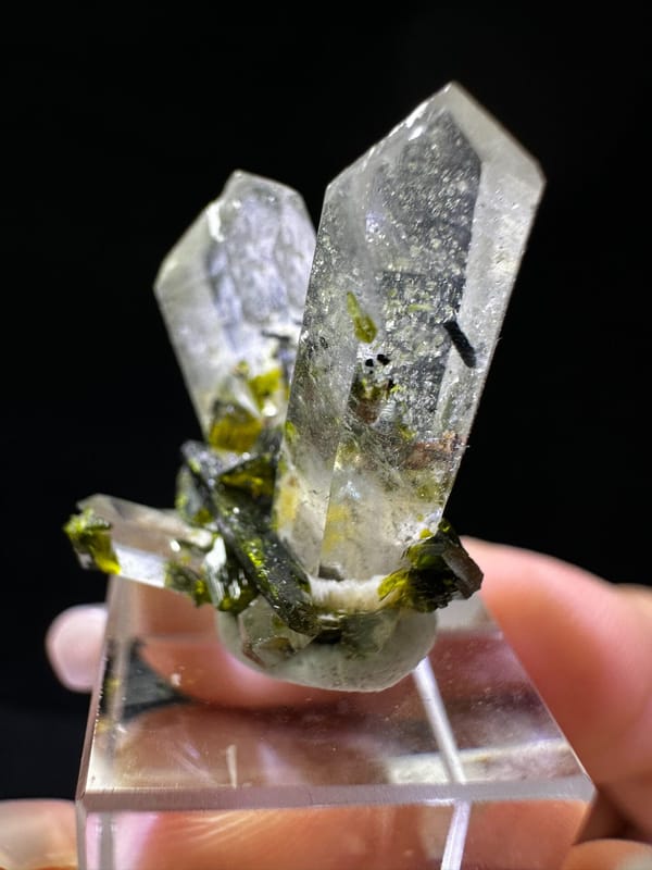 Epidote from Sichuan, China, individual mineral specimen view 1
