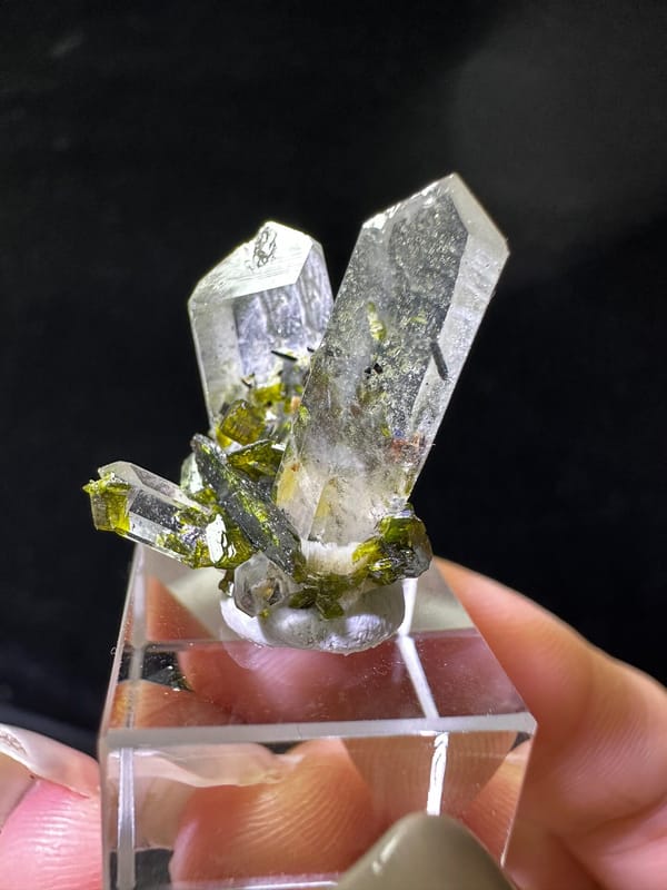 Epidote from Sichuan, China, individual mineral specimen view 2