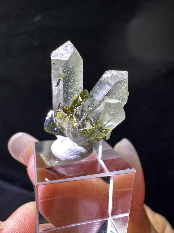 Epidote from Sichuan, China, individual mineral specimen view 4