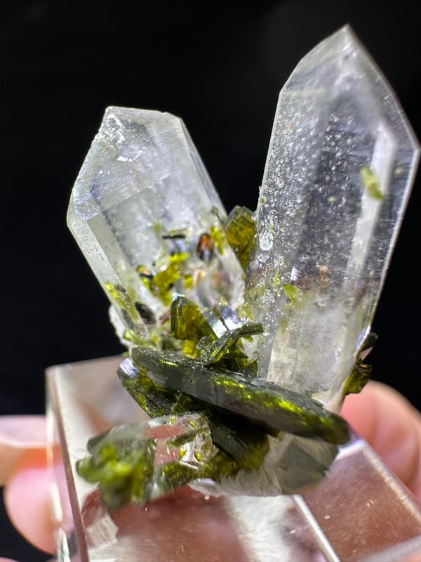 Epidote from Sichuan, China, individual mineral specimen view 5