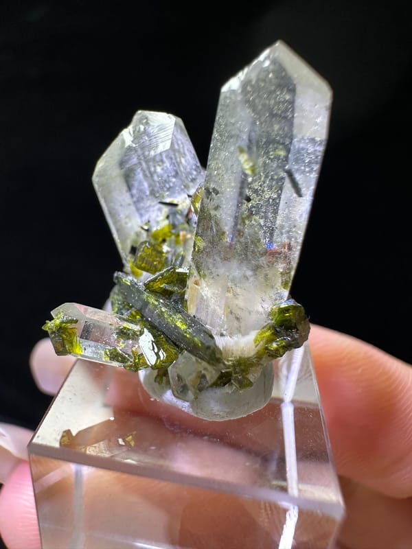 Epidote from Sichuan, China, individual mineral specimen view 6