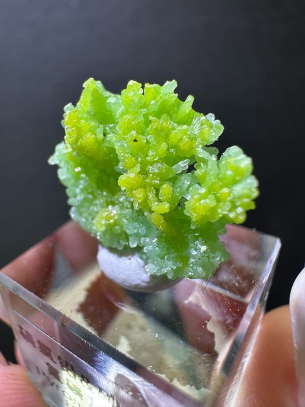 Pyromorphite from Shizhuyuan, Hunan, China, individual mineral specimen view 2