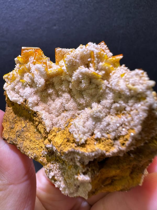 Wulfenite from Iran, individual mineral specimen view 2