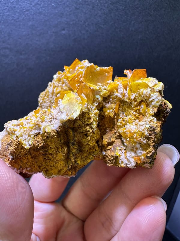 Wulfenite from Iran, individual mineral specimen view 3