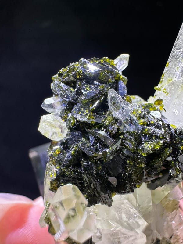 Epidote from Sichuan, China, individual mineral specimen view 5