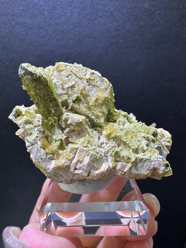 Epidote from Fujian, China, individual mineral specimen view 1