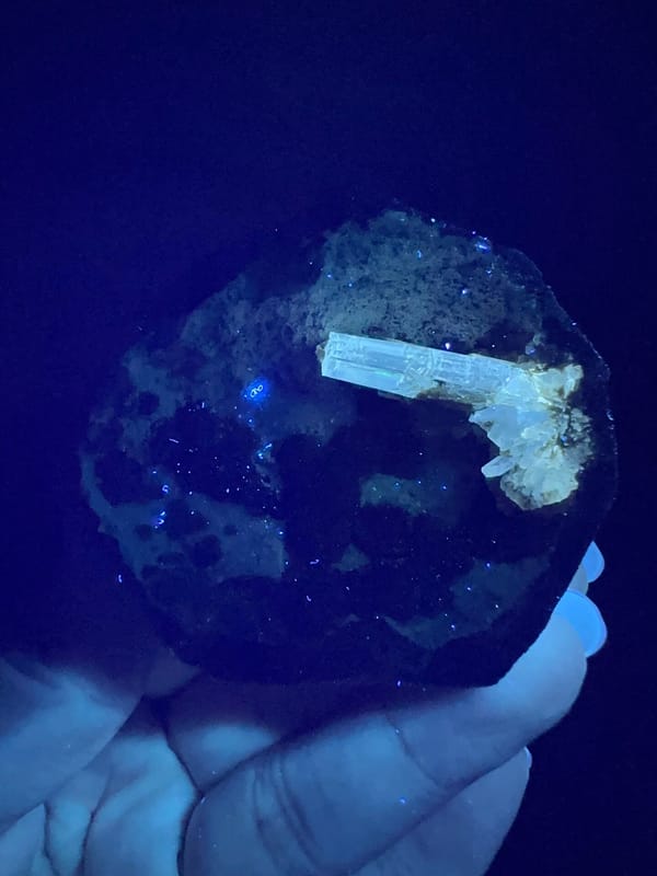 Calcite from Zhejiang, China, individual mineral specimen view 4
