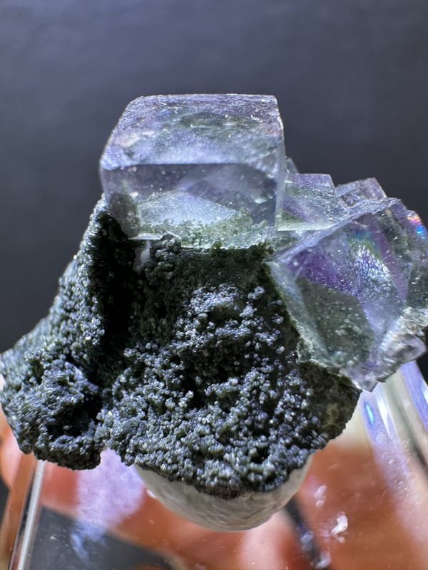 Fluorite from Yaogangxian Mine, Yizhang Co., Hunan, China, individual mineral specimen view 1