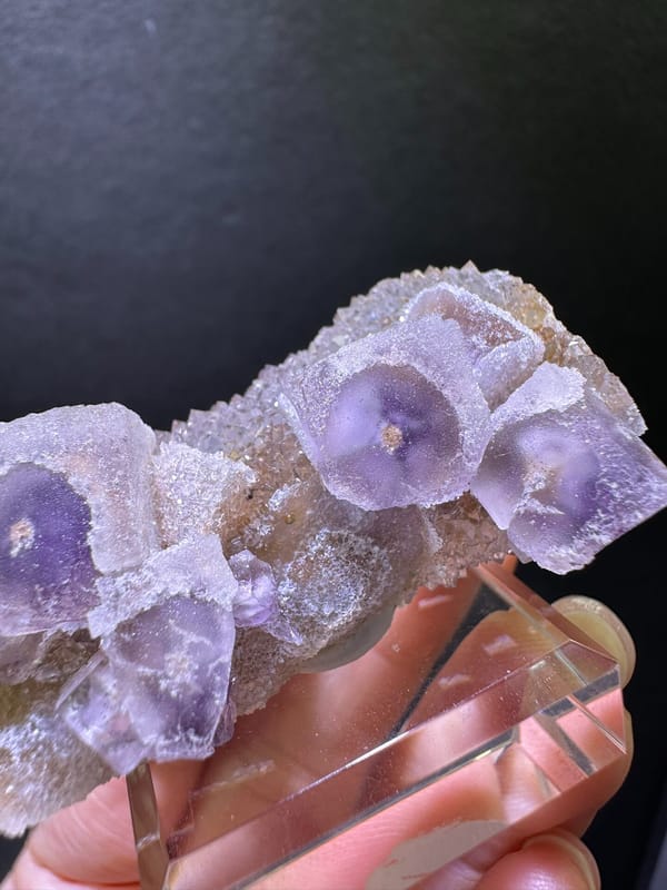 Fluorite from Zhejiang, China, individual mineral specimen view 2