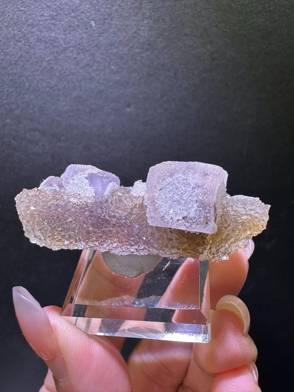 Fluorite from Zhejiang, China, individual mineral specimen view 3