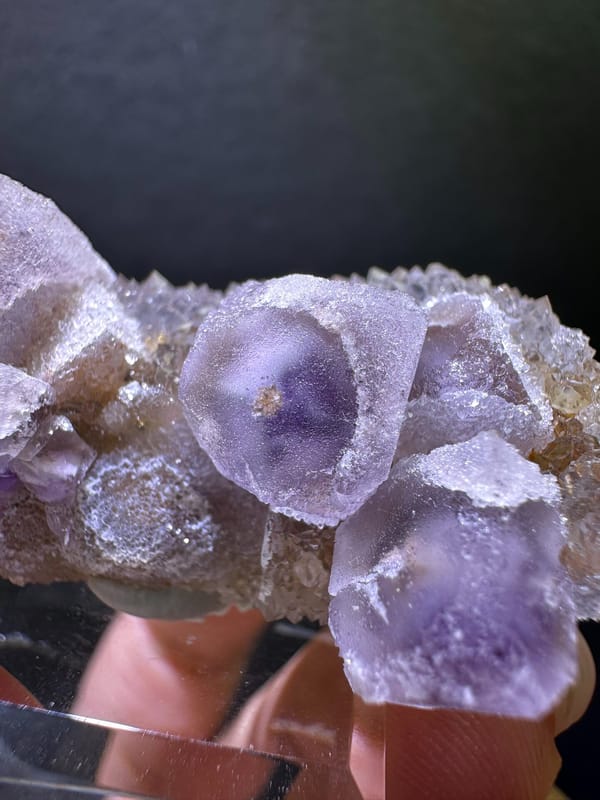 Fluorite from Zhejiang, China, individual mineral specimen view 5