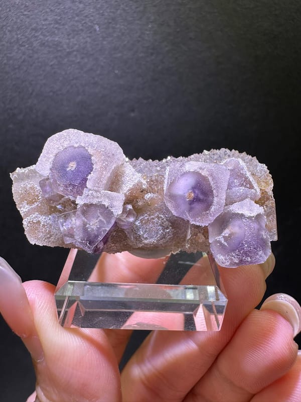 Fluorite from Zhejiang, China, individual mineral specimen view 6
