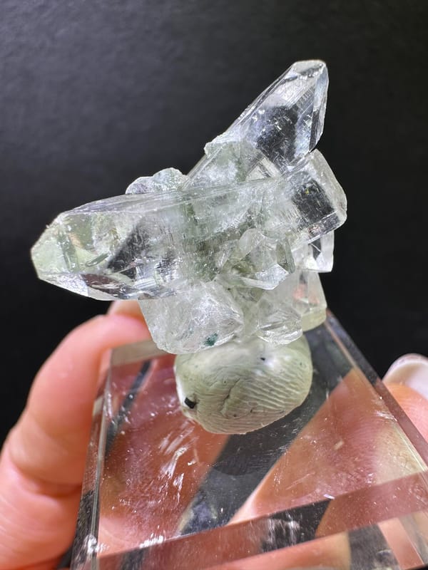 Apophyllite from India, individual mineral specimen view 1