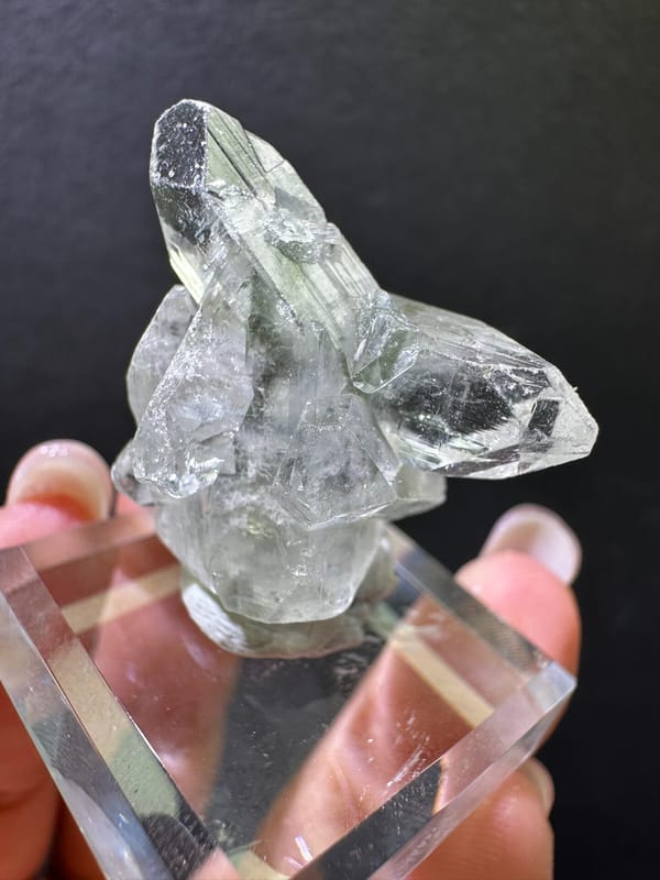 Apophyllite from India, individual mineral specimen view 3