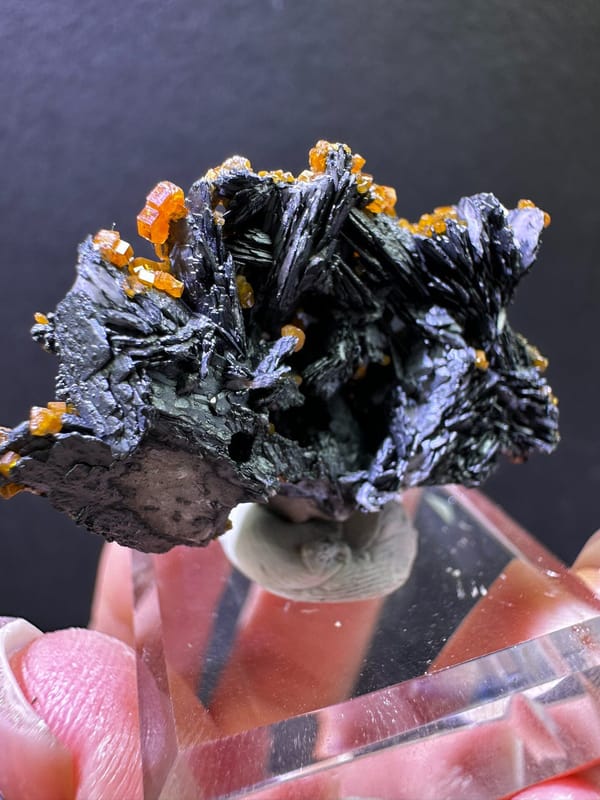 Vanadinite from Morocco, individual mineral specimen view 2