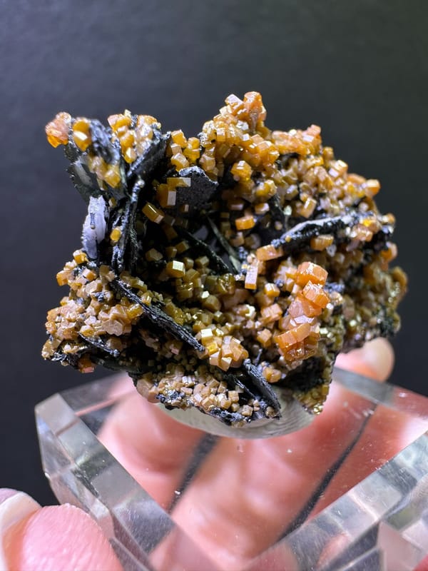 Vanadinite from Morocco, individual mineral specimen view 4