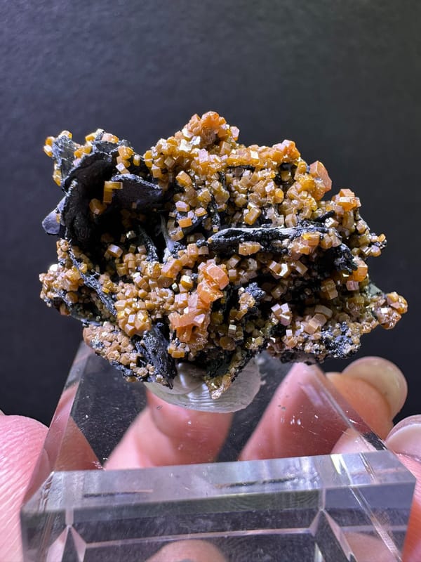 Vanadinite from Morocco, individual mineral specimen view 5