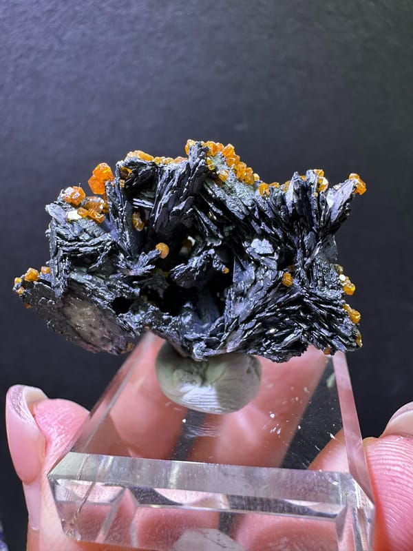 Vanadinite from Morocco, individual mineral specimen view 6