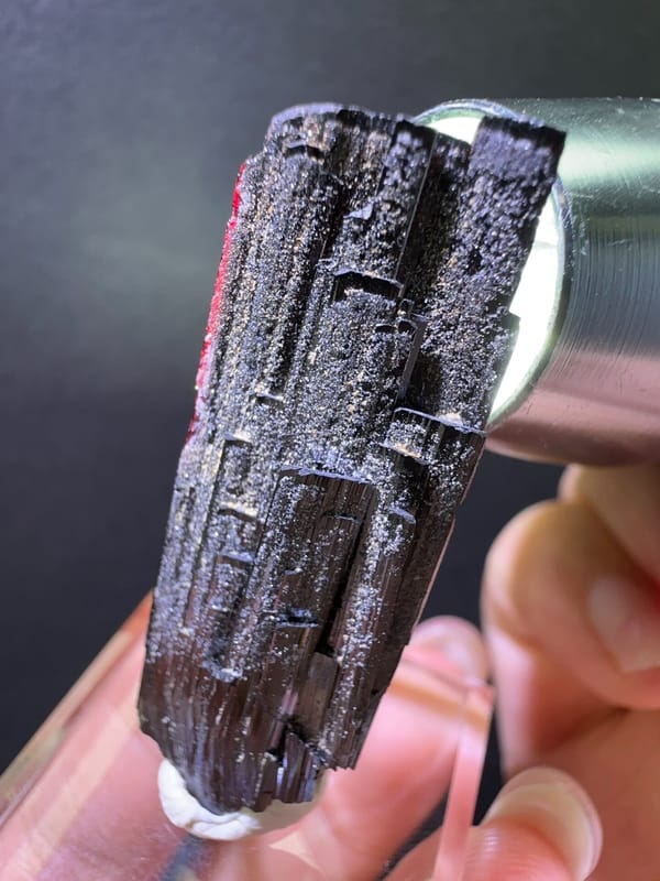 Hubnerite from Yaogangxian Mine, Yizhang Co., Hunan, China, individual mineral specimen view 4