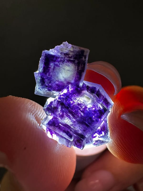 Fluorite from Inner Mongolia, China, individual mineral specimen view 3