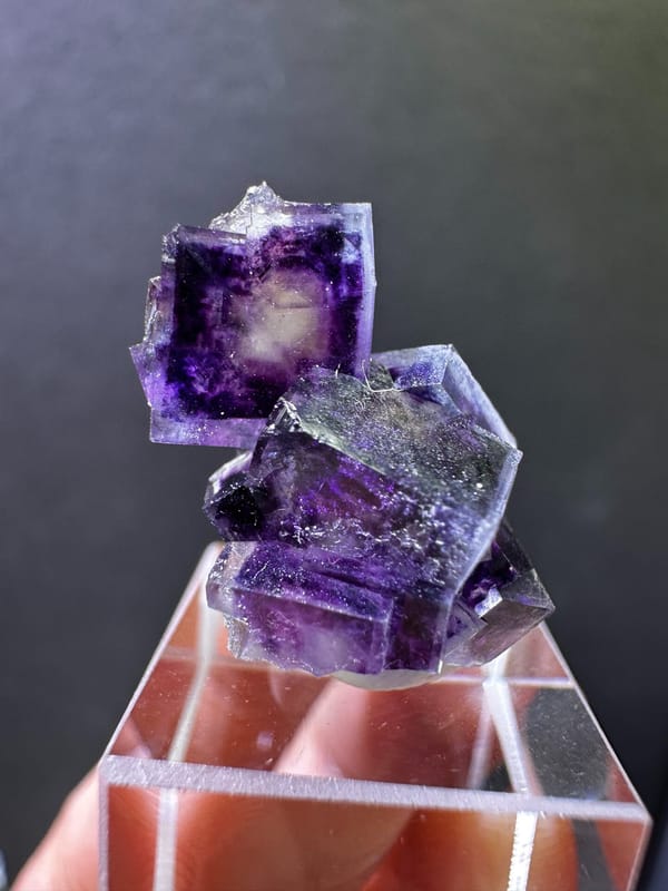 Fluorite from Inner Mongolia, China, individual mineral specimen view 4