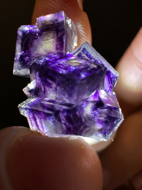 Fluorite from Inner Mongolia, China, individual mineral specimen view 5