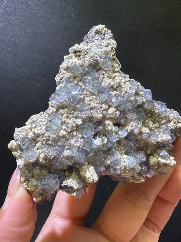 Fluorite from Jiangxi, China, individual mineral specimen view 2