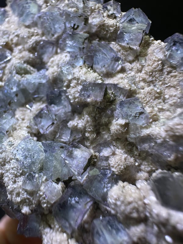 Fluorite from Jiangxi, China, individual mineral specimen view 4