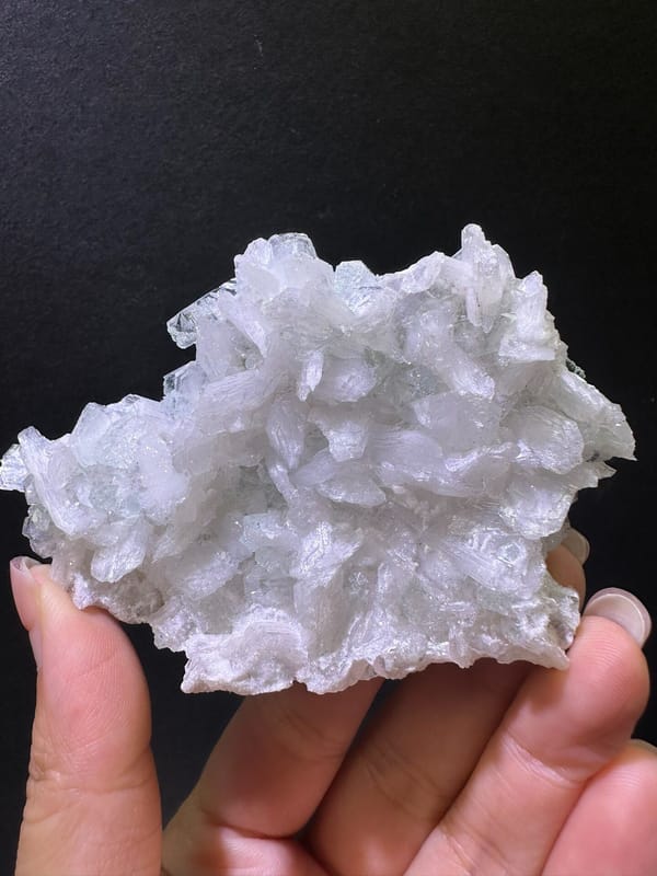 Apophyllite from India, individual mineral specimen view 2